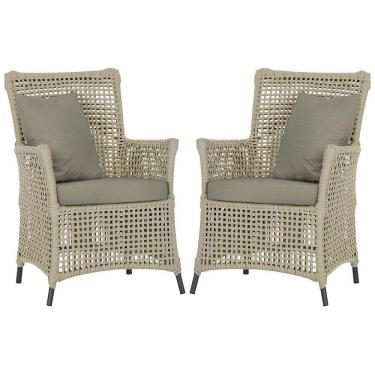 Imagem de Poltronas Igapó Alumínio Pintura Preta Corda Náutica E8 Rami