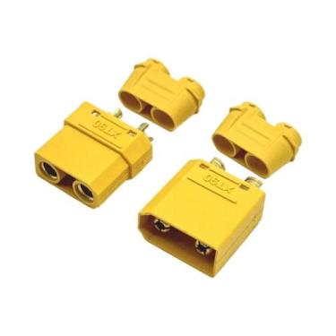 Imagem de Conectores XT90 Macho E Fêmea Para Bateria Lipo RC - Conectores Bullet