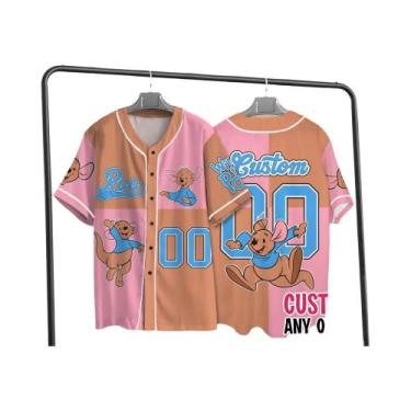 Imagem de Camisetas De Beisebol Personalizadas Com Nome E Número Do Winnie the P