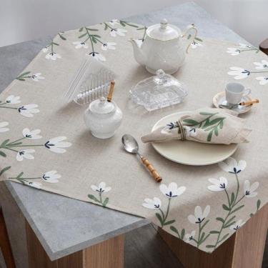 Imagem de Toalha de Chá Centro de Mesa Bordado Em Linho Australia 85cm Jolitex