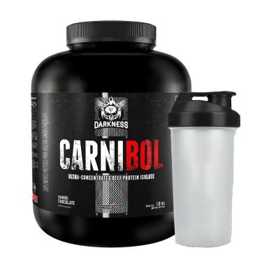 Imagem de Combo Suplemento em Po Darknes Integralmedica Proteína Carne Carnibol 1,8kg Chocolate + Coqueteleira-Unissex