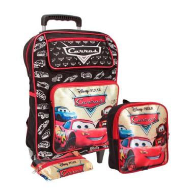 Imagem de Kit Mochila Infantil Escolar Rodinha Creche Pre Escola - Plike