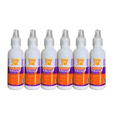 Imagem de Kit 6 Repelente Happy Sol Icaridina 120ml Proteção Máxima