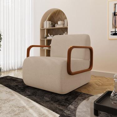 Imagem de Poltrona Kiev em Madeira de Eucalipto Movellu Home