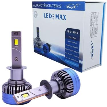 Imagem de Par Ultra Led Max H3 6000k 15000lm 150w 12v/24v RayX