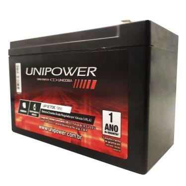 Imagem de Bateria Selada VRLA 12V 7AH UP1270E Unipower