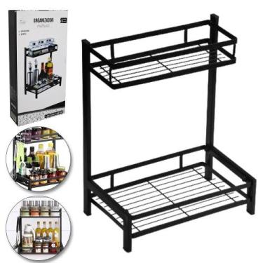 Imagem de Prateleira Organizadora Porta Temperos Multiuso Para Bancada - Fu Xing