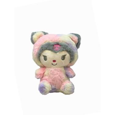 Imagem de Pelúcia Kuromi Sanrio 20cm Fofura e Estilo Desenho, Colorido