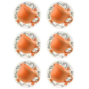 Imagem de Xícara de chá com Pires Donna Lírios 200ml 6 Unidades - Biona 5410