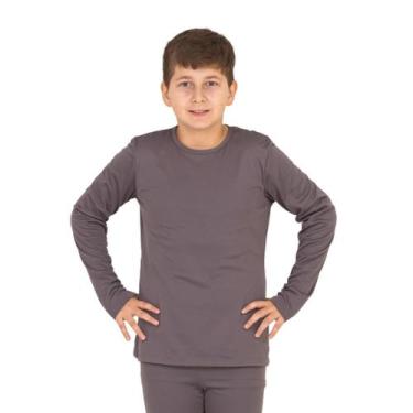 Imagem de Blusa Térmica Infantil Unissex Juvenil Segunda Pele Peluciada 1-2-3-4-