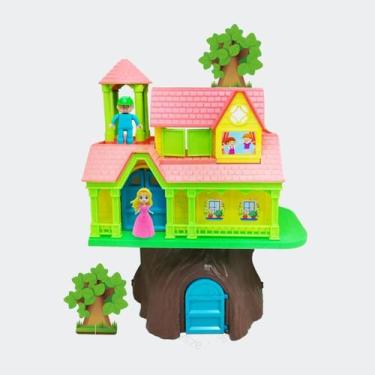 Imagem de Casinha na Árvore Casa de Boneca C/ Acessórios e Bonecas - Homeplay, R