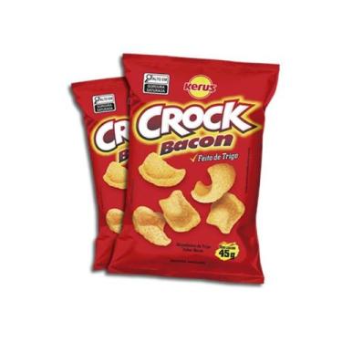 Imagem de Salgadinho crock bacon 45g c/10 - kerus
