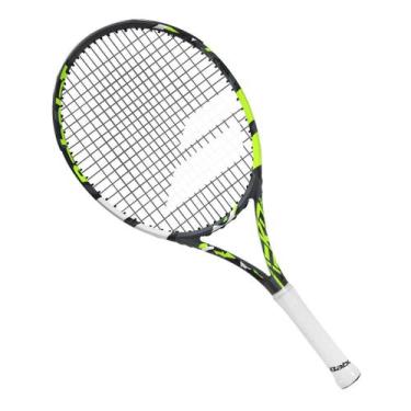 Imagem de Raquete de Tênis Babolat Aero Junior 25 225g Cinza Amarelo e Preto