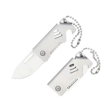 Imagem de Canivete Portátil Mini Dobrável Em Aço D2, Afiado, Com Abridor De Garr