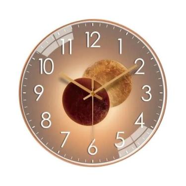 Imagem de Relógio De Parede Silencioso Sem Tique-Taque Operado Por Bateria Para 