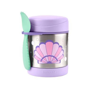 Imagem de Pote Térmico Com Talher Spark Style Concha Skip Hop, Roxo, Concha