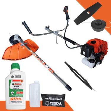 Imagem de Roçadeira Com ÓLEO STIHL GRHB430 Bipartida Terra 43cc 1,7hp 12.000rpm Alta Rotação e Performance Ideal Para Limpeza e Manutenção de Rodovias