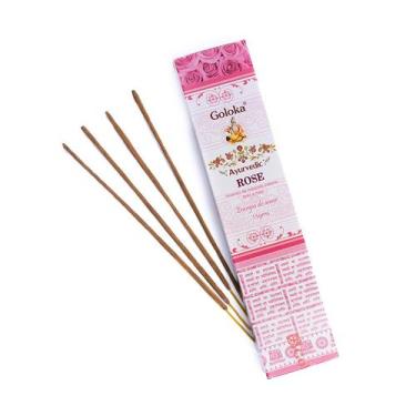 Imagem de Incenso Indiano Goloka Rose 15g