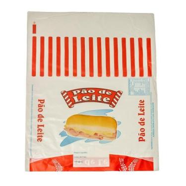 Imagem de Saco Plástico P/ Pão De Leite 100 Un + Fecho Plástico 100 Un - TAMAROZ