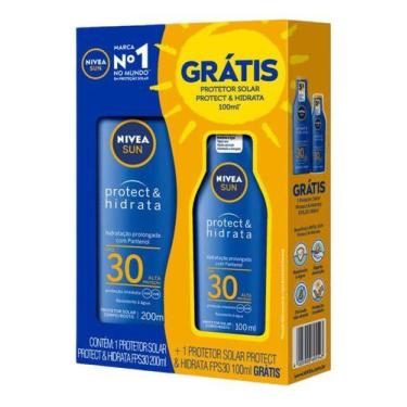 Imagem de Kit Protetor Solar Hidratante  Sun Nivea Fps30 200ml + 100ml