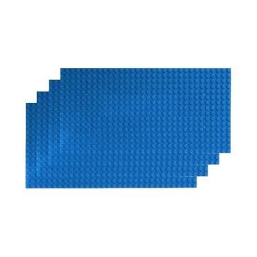 Imagem de Placas Base Clássicas 32x32 E 16x32 (4 Peças) Para Blocos De Montar DI