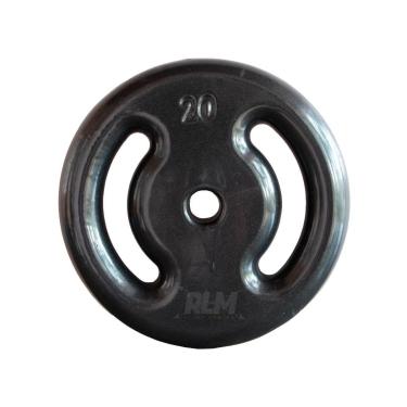 Imagem de Anilha Emborrachada - Preta - 20 Kg-Unissex