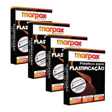 Imagem de Kit Plastificação Polaseal Crachá 59X86X0,05mm Marpax 400un