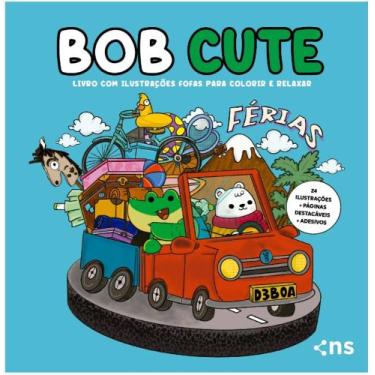 Imagem de Bob Cute Férias - Livro Com Ilustrações Fofas Para Colorir E Relaxar -