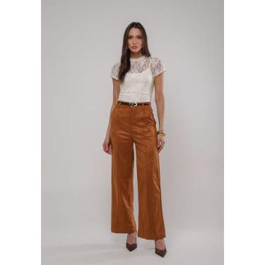 Imagem de Blusa de Renda Manga Curta Marfim Salvatore, Branco, G