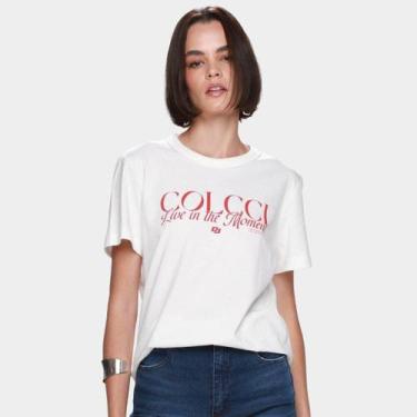 Imagem de Camiseta Colcci Moment Feminina, Off white, P