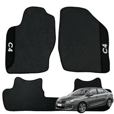 Imagem de Jogo de Tapete Emborrachado Para Citroen C4 2004 a 2018 Premium Sob Me