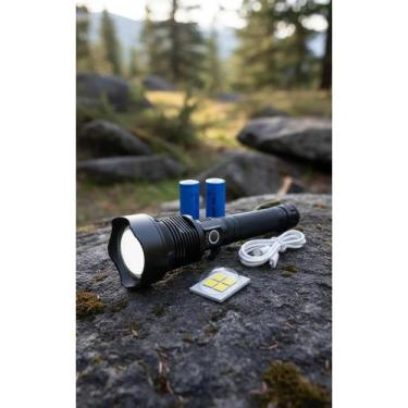 Imagem de Lanterna Tática LED P90 Zoom Recarregável 5400000lm USB - Congratulati