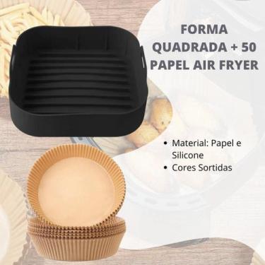 Imagem de Kit Forma Silicone Airfryer Micro-Ondas Reutilizável Waffle - Escolha 