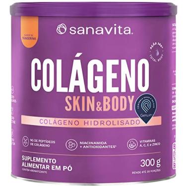 Imagem de Suplemento para pele Colágeno em Pó Hidrolisado Skin Sanavita 300g Peptídeos bioativos-...