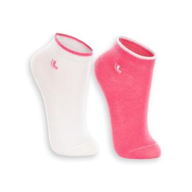 Imagem de Kit 2 Pares de Meias Infantil Cano Curto Lupo 2835-088, 30/36