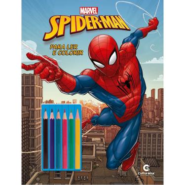 Imagem de Livro - HOMEM-ARANHA LER E COLORIR COM LÁPIS