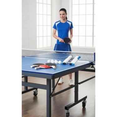 Imagem de Kit Tênis de Mesa 4 Raquetes 8 Bolas Rede Completa - Congratulations S