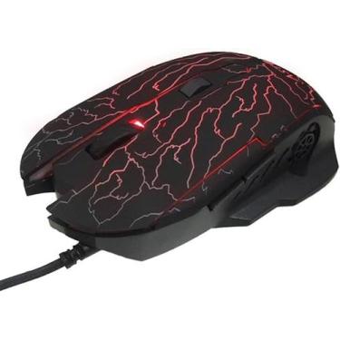 Imagem de Mouse Gamer Aston AB-30 LED RGB USB Vermelho para Jogos - astron