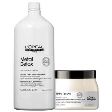 Imagem de Kit Loréal Professionnel Metal Detox Sh 1,5 Litro+másc 500g