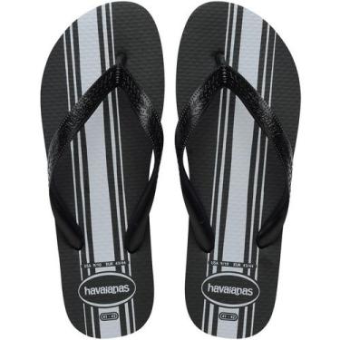 Imagem de Chinelo Masculino Havaianas Color Essential Coleção 2025, Preto, 41/42