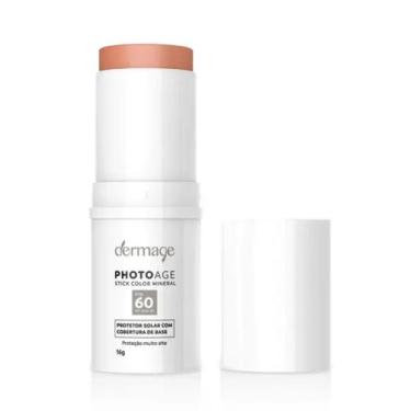 Imagem de Dermage Photoage Stick Color Mineral Protetor Solar Facial FPS 60 Médi