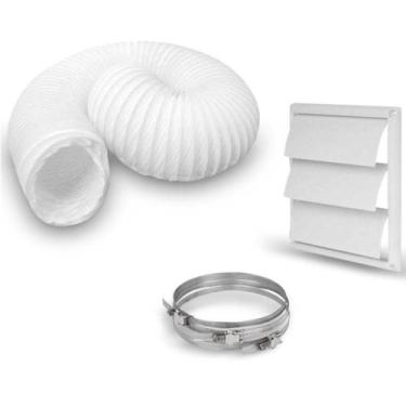 Imagem de Kit Exaustão para Coifa 125MM de Diâmetro Extensível até 3 metros. Ele
