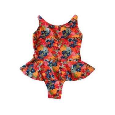 Imagem de Maiô Infantil juvenil Estampado Bailarina Verão Moda Praia - Pathy mod