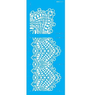 Imagem de Estencil 17x42 renda c cantoneira ii opa2627 - OPA Criando Arte