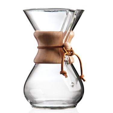 Imagem de Chemex Cafeteira de vidro derramada - Série Clássica - 6 xícaras - Embalagem exclusiva