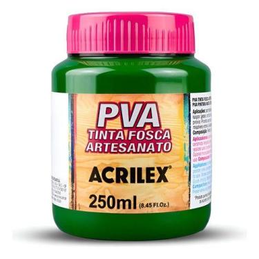 Imagem de Tinta Fosca Pva Artesanato Acrilex Verde Musgo 250ml - HOME22