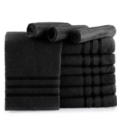 Imagem de Toalha De Rosto Preta Secagem Rapida Conforto - GBGSTORE