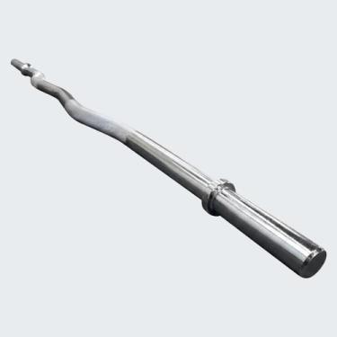 Imagem de Barra W Maciça 1,2m Cromada para Musculação - D1FITNESS