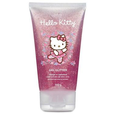 Imagem de Gel Infantil para Cabelo e Corpo com Glitter Hello Kitty - 180g