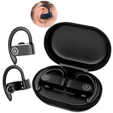 Imagem de Fone De Ouvido Sem Fio Bluetooth Corrida Treinos Esportes - A GOLD
